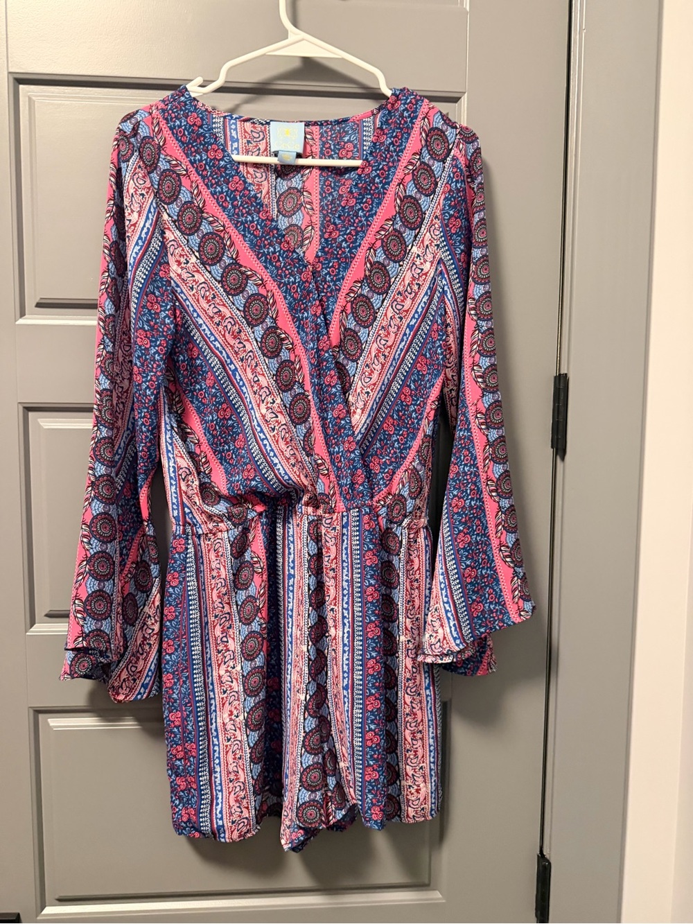CeCe Steffe Serena Print Romper SMALL